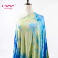 Fast delivery unique comfortable DTY brushed tie dye fabric